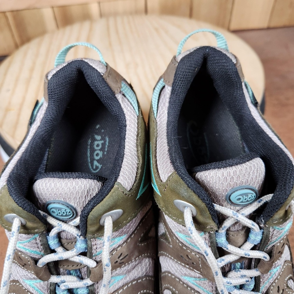 Oboz Mystic Low Shoes Womens 11 Brown Waterproof Trail Hiking Walking Sneakers - Picture 10 of 10